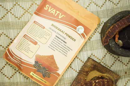 SVATV Shikakai Powder (Acacia Concinna) For Hair 227gm (8_oZ)