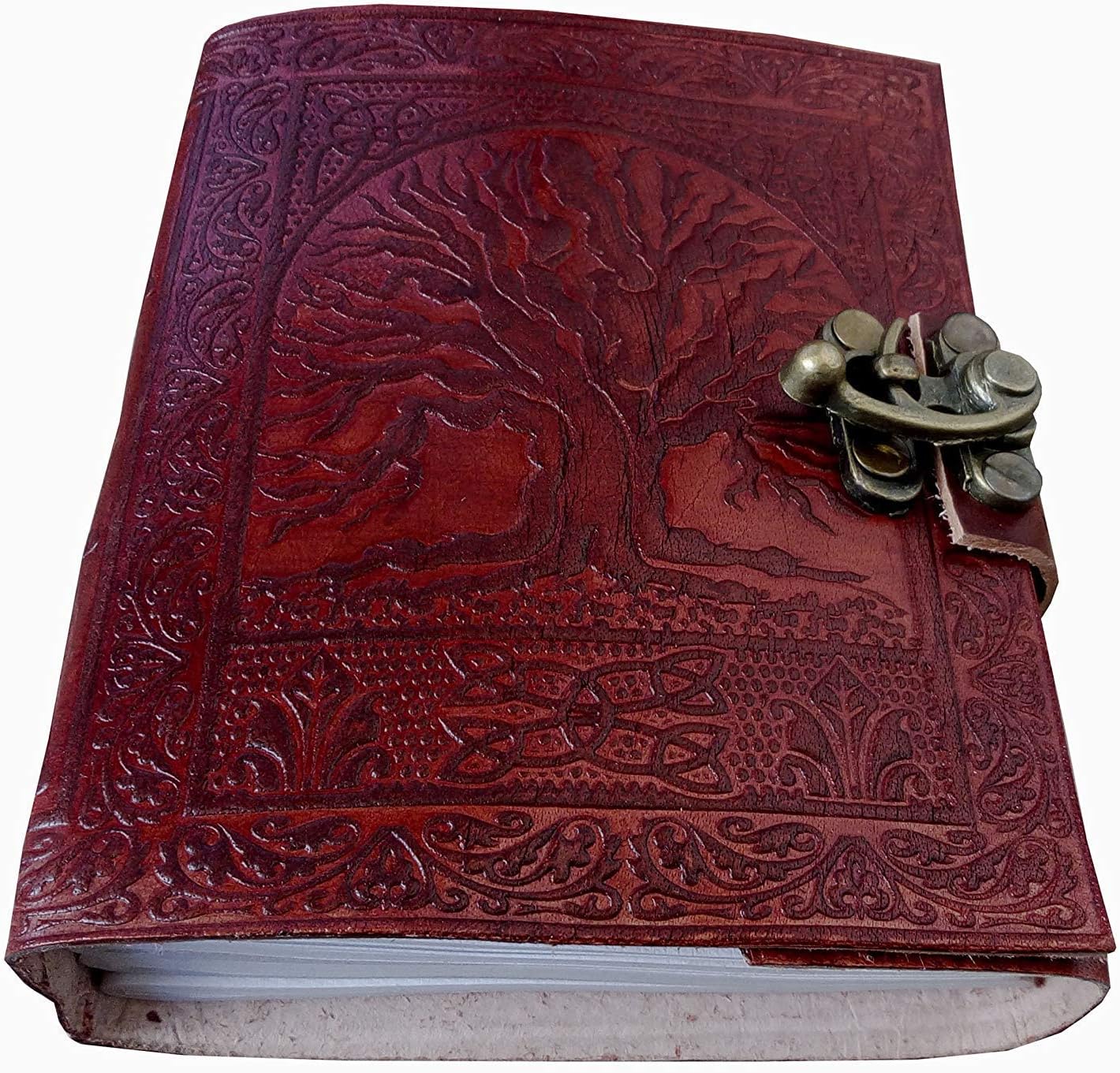 OVERDOSE Tree Journal Diary Notebook - Handcrafted Leather Journal 5/7