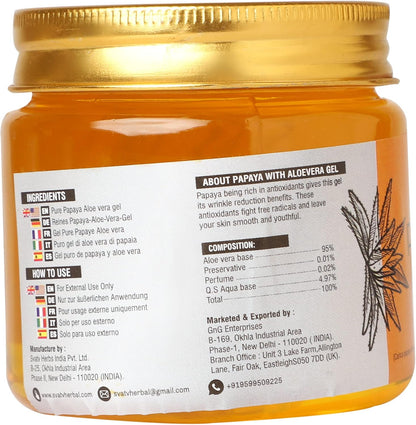 SVATV Papaya Aloe Vera Gel For Skin 200gm