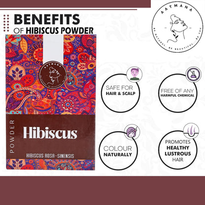 AATMANA Hibiscus Powder | Natural Powder for Hair and Skin | 100gm