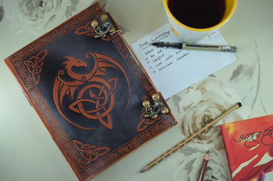 Overdose Dragon 2 Lock Leather Diary 6*8