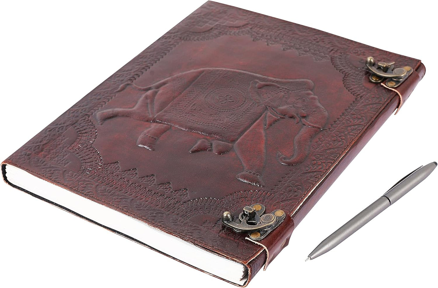 OVERDOSE Elephant Vintage Leather Journal 10/13