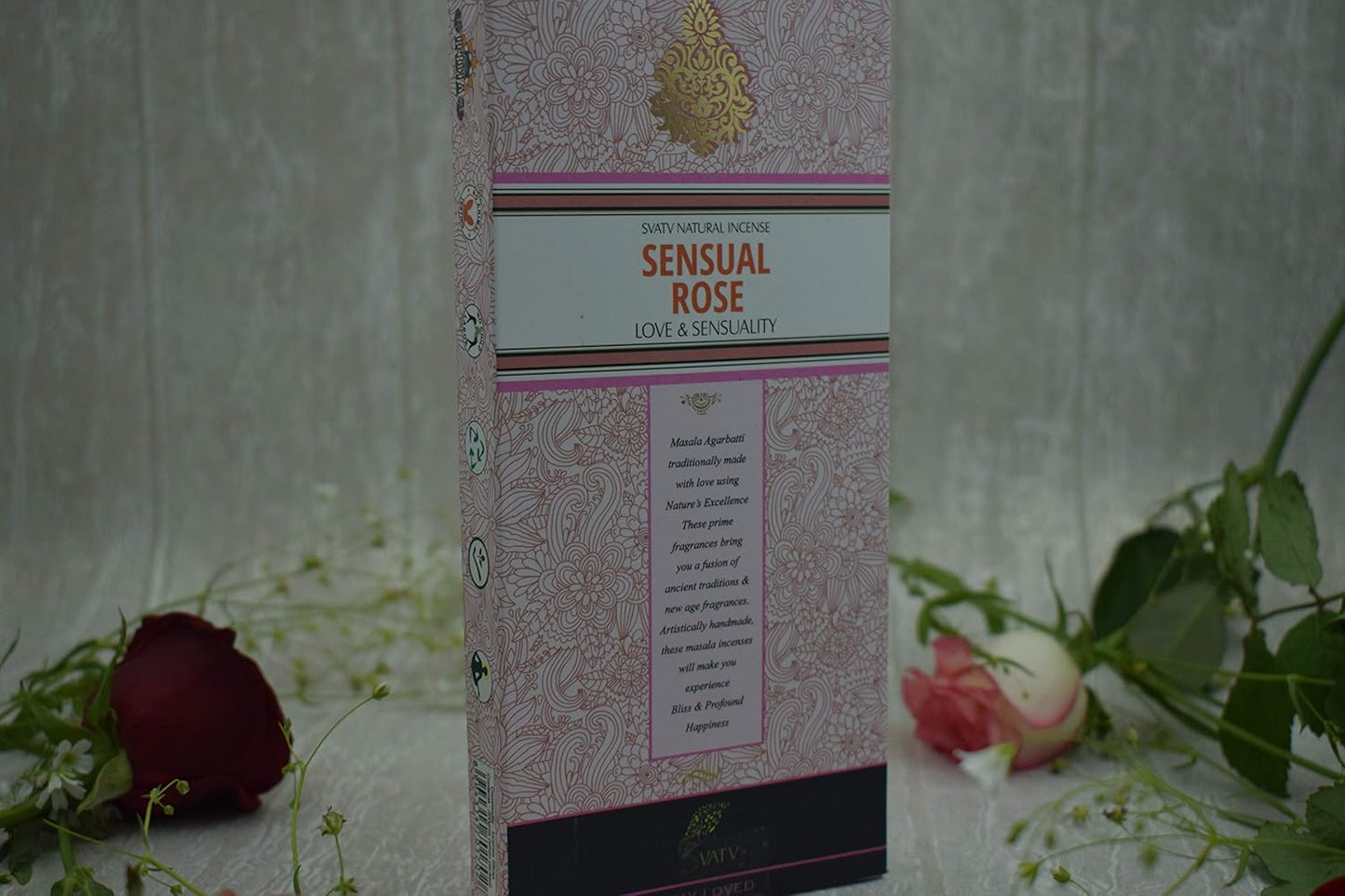SVATV INCENSE STICK SENSUAL ROSE 200GM
