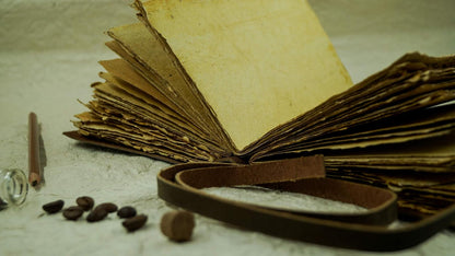 OVERDOSE Deckle Brown Leather Journal 6/8