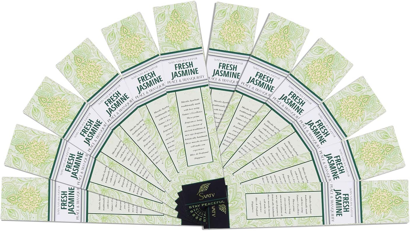 SVATV INCENSE STICK JASMINE 15GM (PACK OF 12)