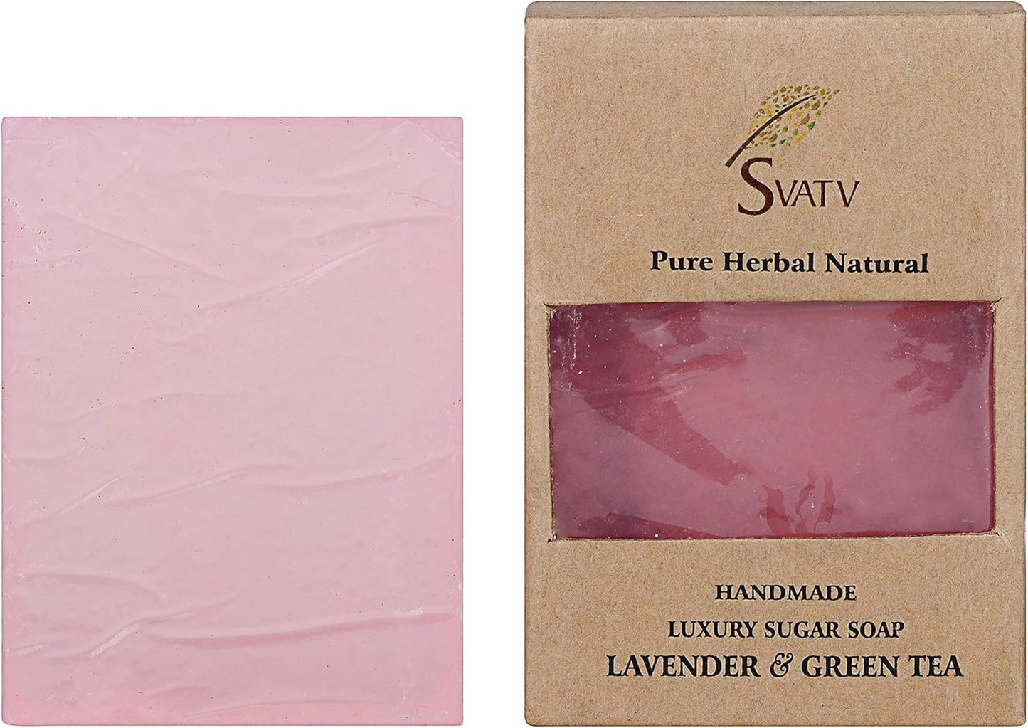 SVATV Handcrafted savon with Lavender & Green Tea 125gm