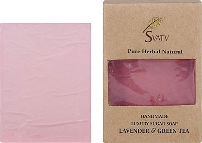 SVATV Handcrafted savon with Lavender & Green Tea 125gm