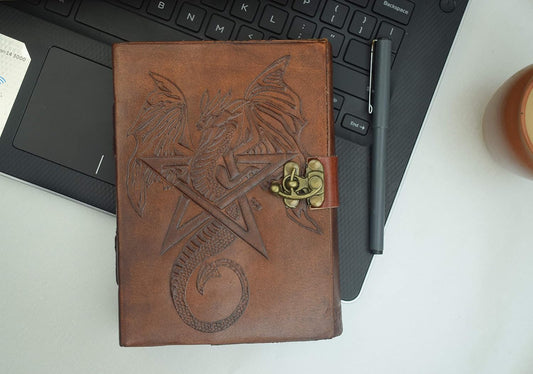 OVERDOSE Star Dragon Journal Notebook Handmade Antique Journal 5/7