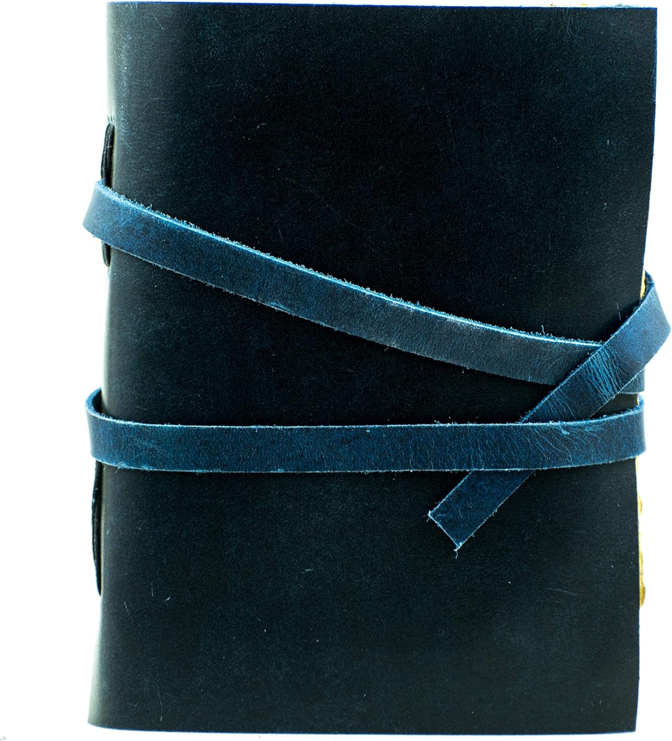 OVERDOSE Deckle Blue Leather Journal 6/8