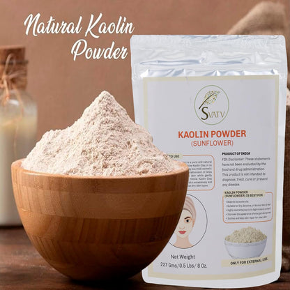 Svatv Kaolin Sunflower Powder For Skin 227gm (8_oZ)