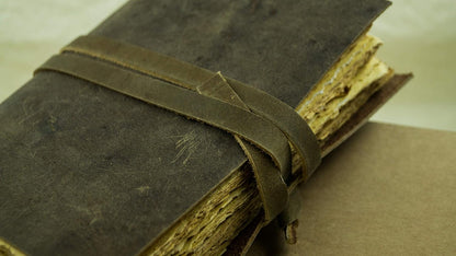 OVERDOSE Deckle Brown Leather Journal 5/7