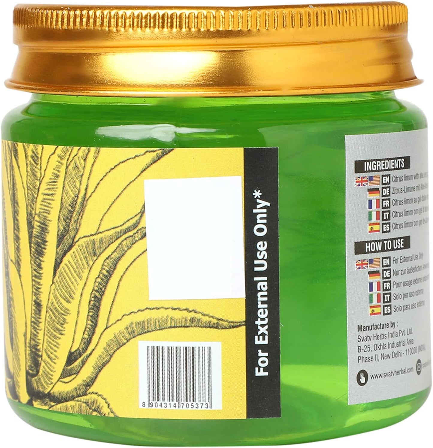 SVATV Lemon Aloe Vera Gel For Skin 200gm