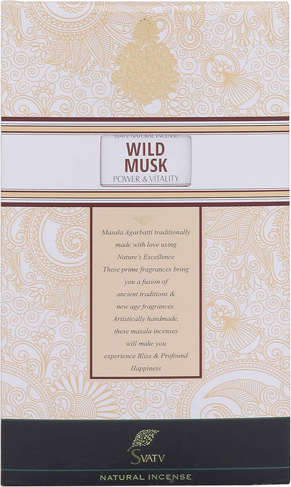 SVATV INCENSE STICK WILD MUSK 15GM (PACK OF 12)
