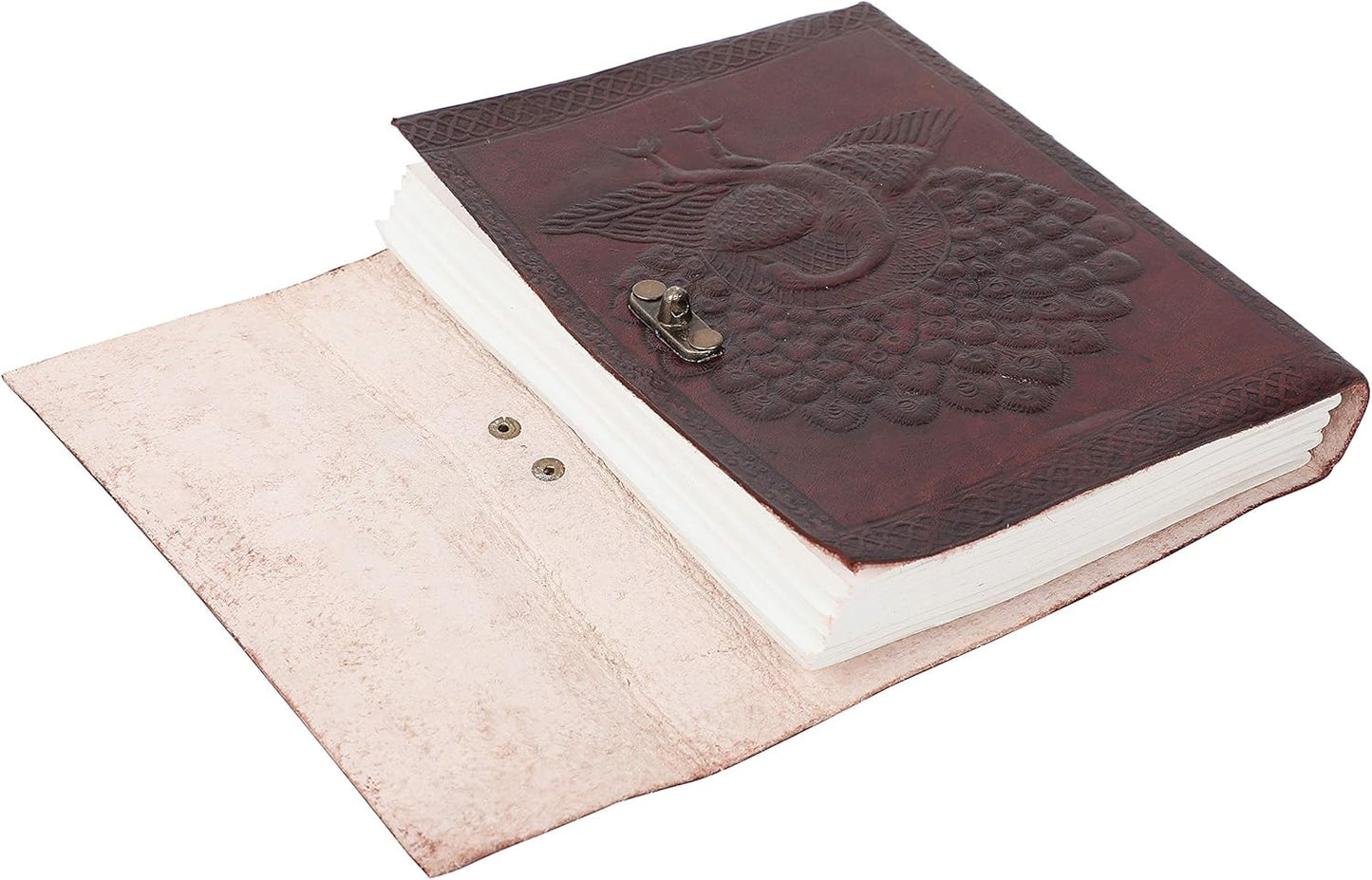 OVERDOSE Peacock Journal Diary :: Handmade Antique Journal 5/7