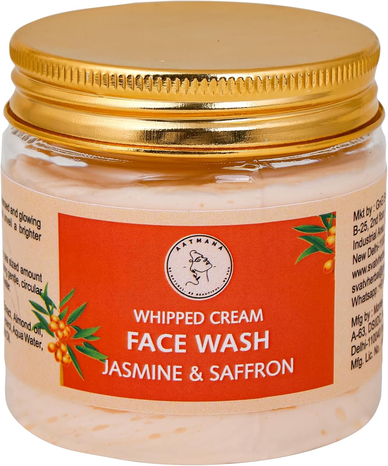 AATMANA Face Wash Jasmine & Saffron 100gm Skin Care