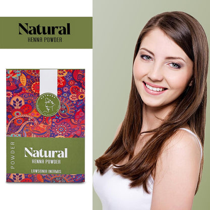 AATMANA Natural Henna Powder | Lawsonia Inermis | Men and Women Natural Hair Color - 100 Grams- 100 Grams