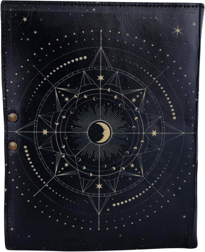 OD-35 OVERDOSE Celestial Sun & moon Handmade vintage leather journal • Deckle edge paper 6/8