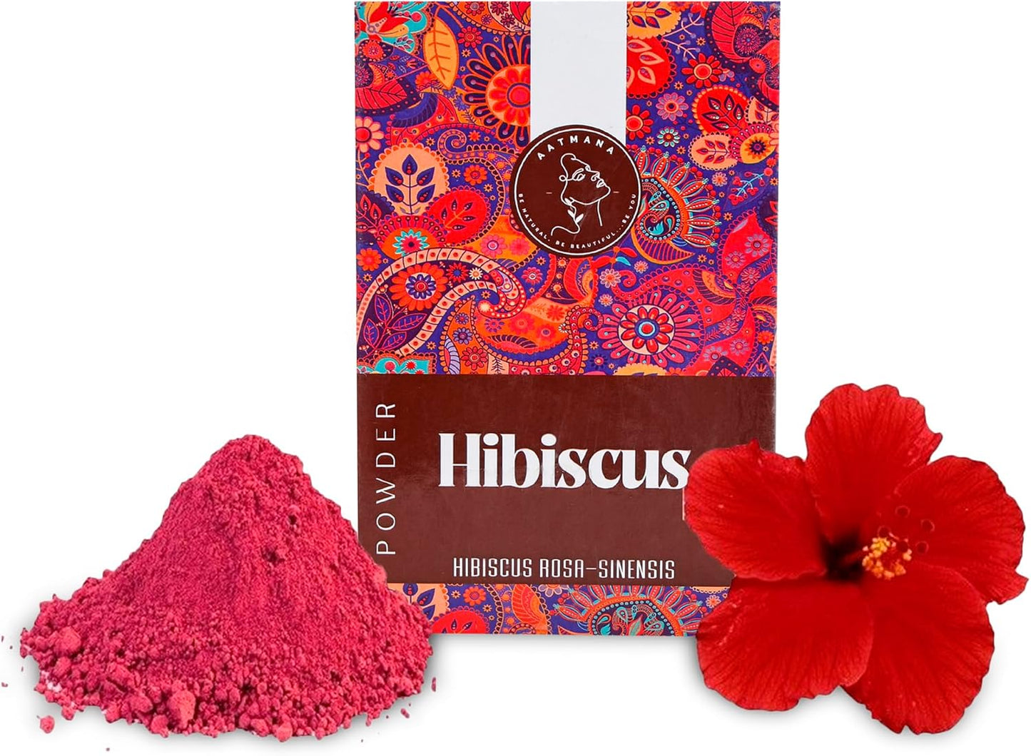 AATMANA Hibiscus Powder | Natural Powder for Hair and Skin | 100gm