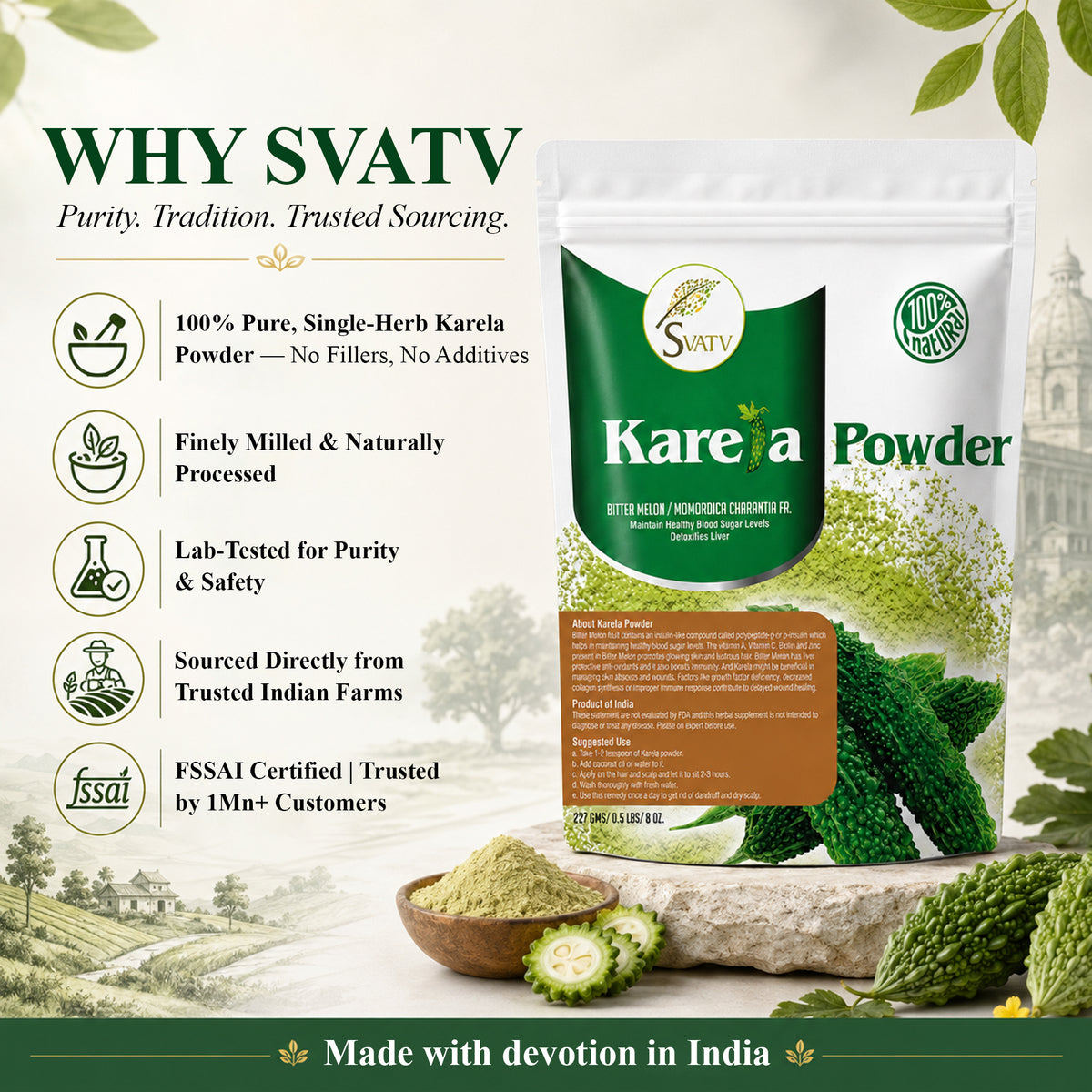 SVATV Karela Powder - 227GM