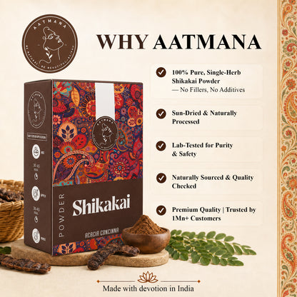 AATMANA Shikakai Powder | Natural Hair Growth | 100gm