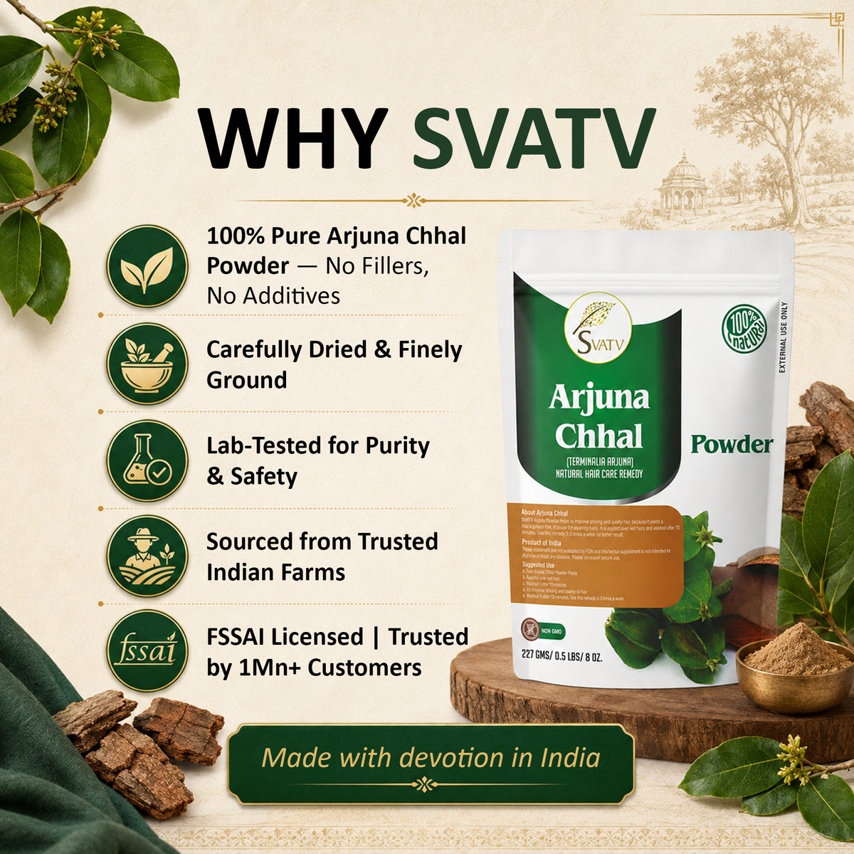 SVATV Arjuna Chhal Powder 227gm