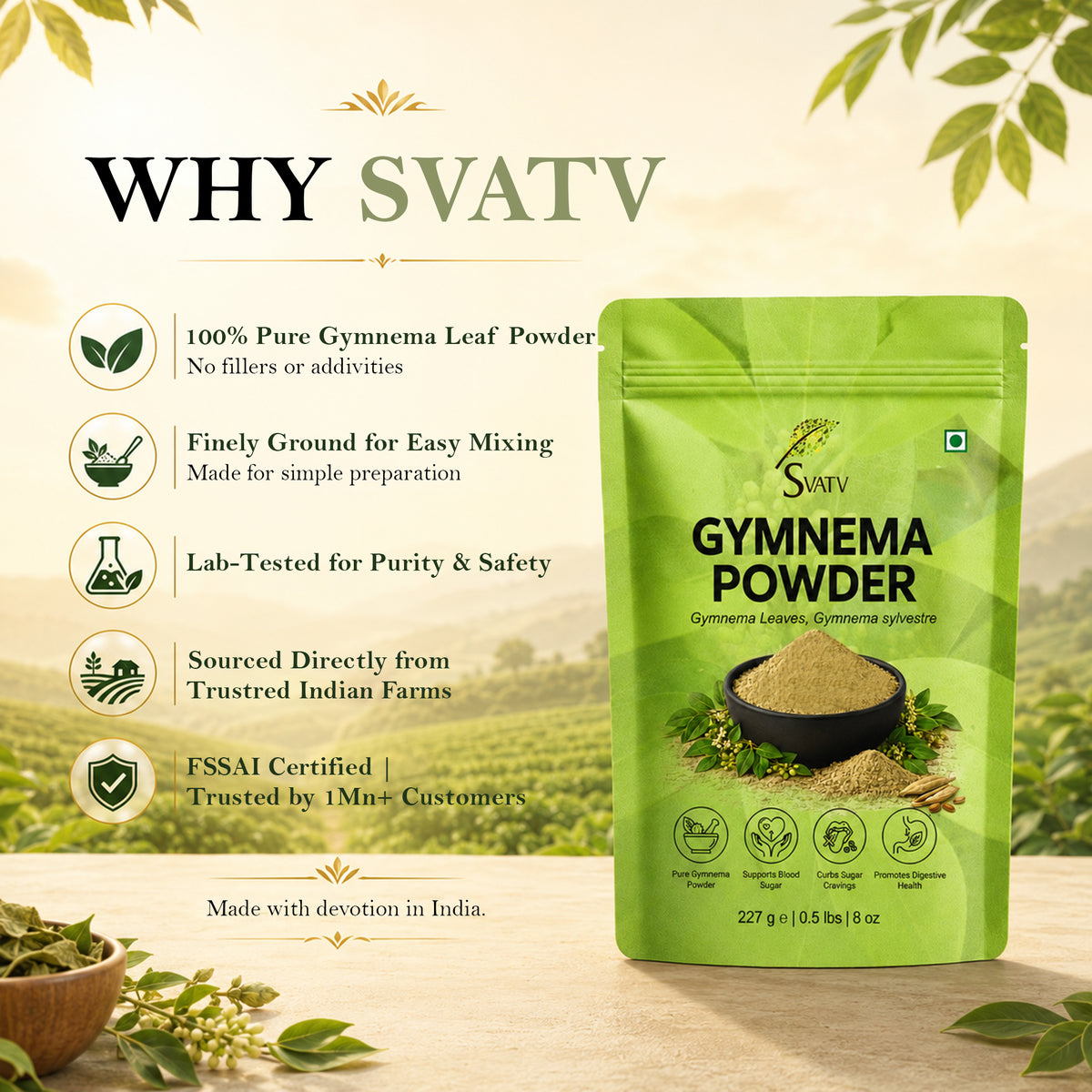 SVATV Gymnema Powder - 227GM