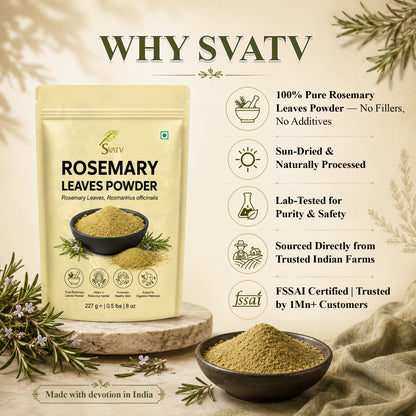 SVATV Rosemary Leaves Powder | 227gm (8_oZ)