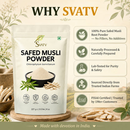 SVATV Safed Musli Powder | 227gm (8_oZ)