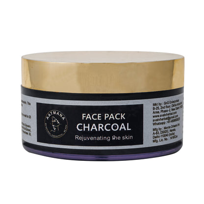 AATMANA Charcoal Face Pack 250gm For Skin Care