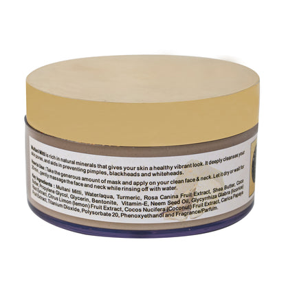 AATMANA Indian Healing Clay Face Pack 250gm For Skin Care