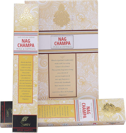 SVATV INCENSE STICK NAG CHAMPA 180GM (PACK OF 12)