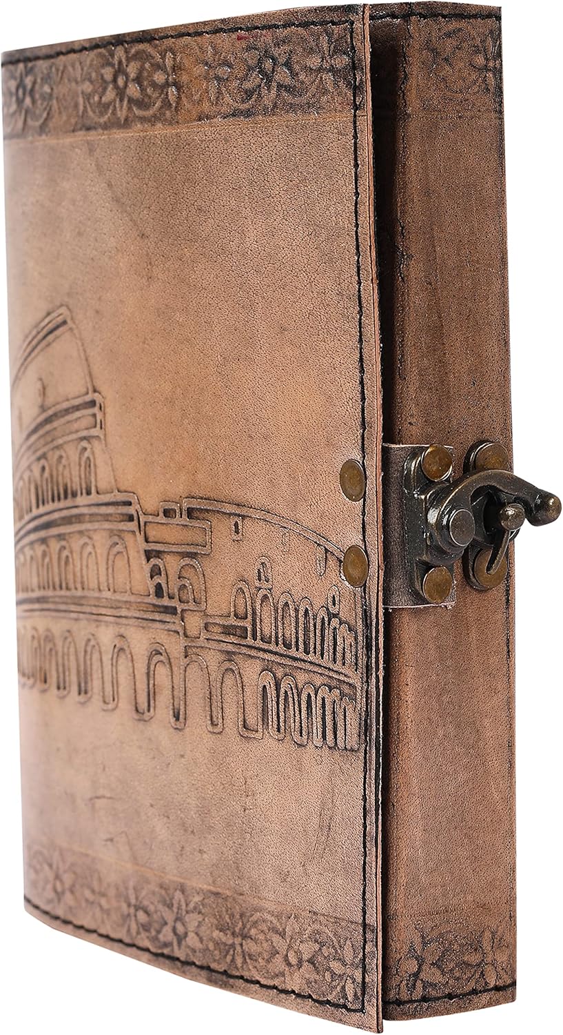 OVERDOSE Colosseum Vintage Leather Journal 5/7