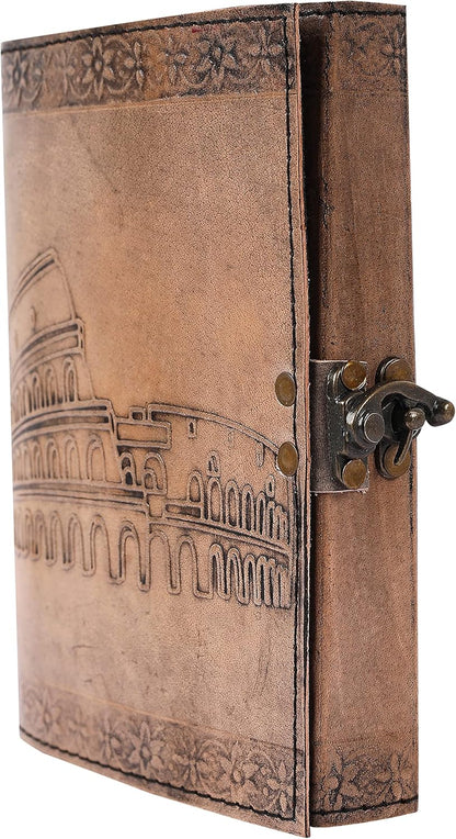 OVERDOSE Colosseum Vintage Leather Journal 5/7