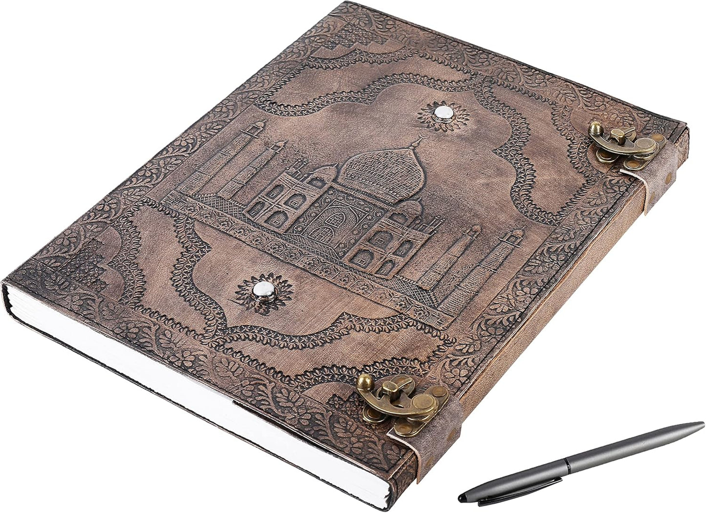 OVERDOSE Taj Mahal Vintage Leather Journal 10/13