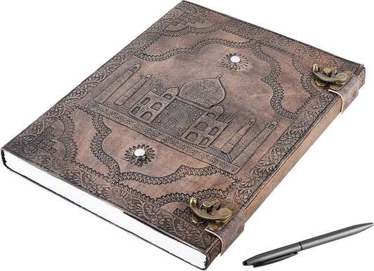 OVERDOSE Taj Mahal Vintage Leather Journal 10/13