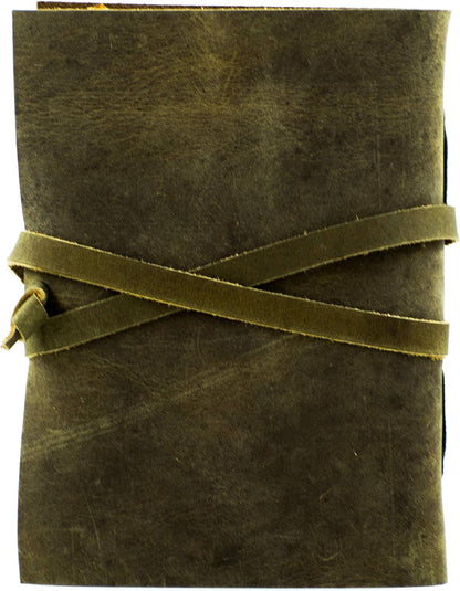 OVERDOSE Deckle Brown Leather Journal 5/7