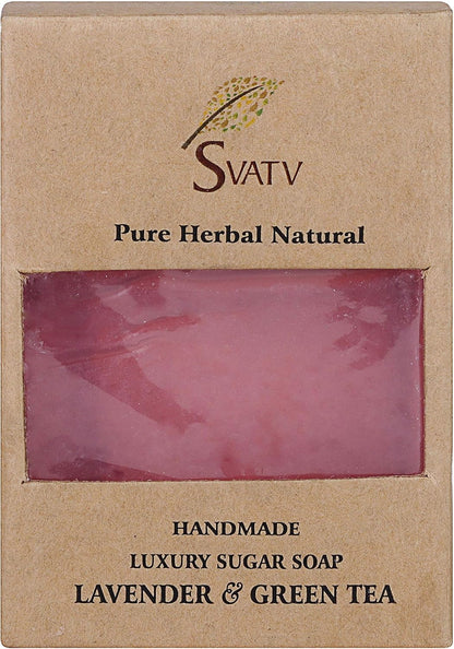 SVATV Handcrafted savon with Lavender & Green Tea 125gm