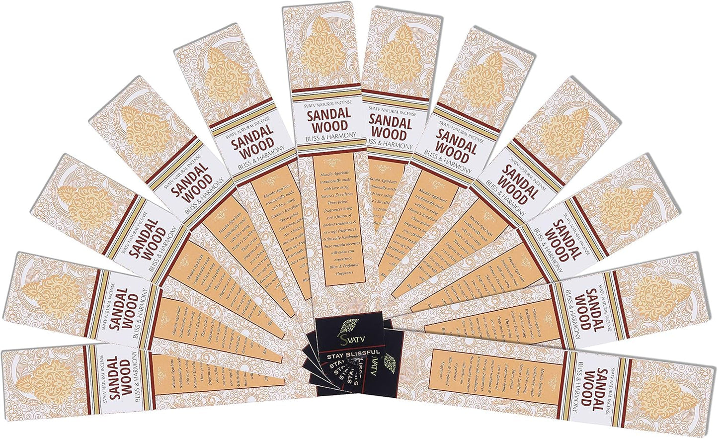 SVATV INCENSE STICK SANDALWOOD 15GM (PACK OF 12)