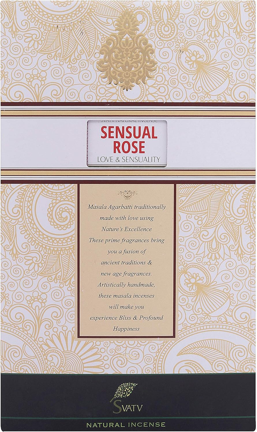 SVATV INCENSE STICK SENSUAL ROSE 15GM (PACK OF 6)