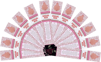 SVATV INCENSE STICK SENSUAL ROSE 15GM (PACK OF 12)
