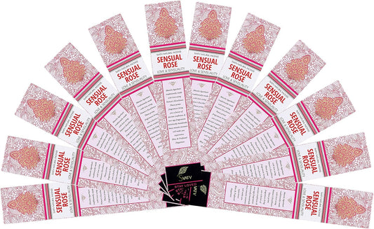 SVATV INCENSE STICK SENSUAL ROSE 15GM (PACK OF 12)