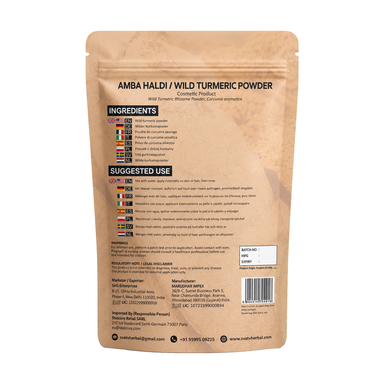SVATV Amba Haldi Powder 227gm