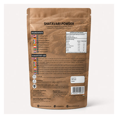 SVATV Natural Shatavari Powder 227gm (8_oZ)