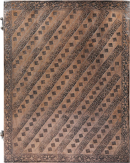 OVERDOSE Vintage Leather Journal in Hand Embossed Stone 10/13