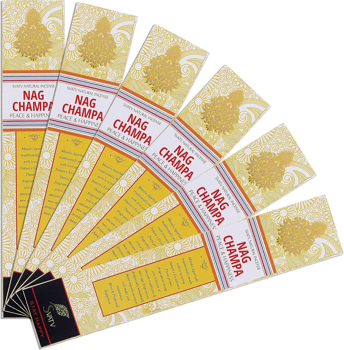 SVATV INCENSE STICK NAG CHAMPA 15GM (PACK OF 6)