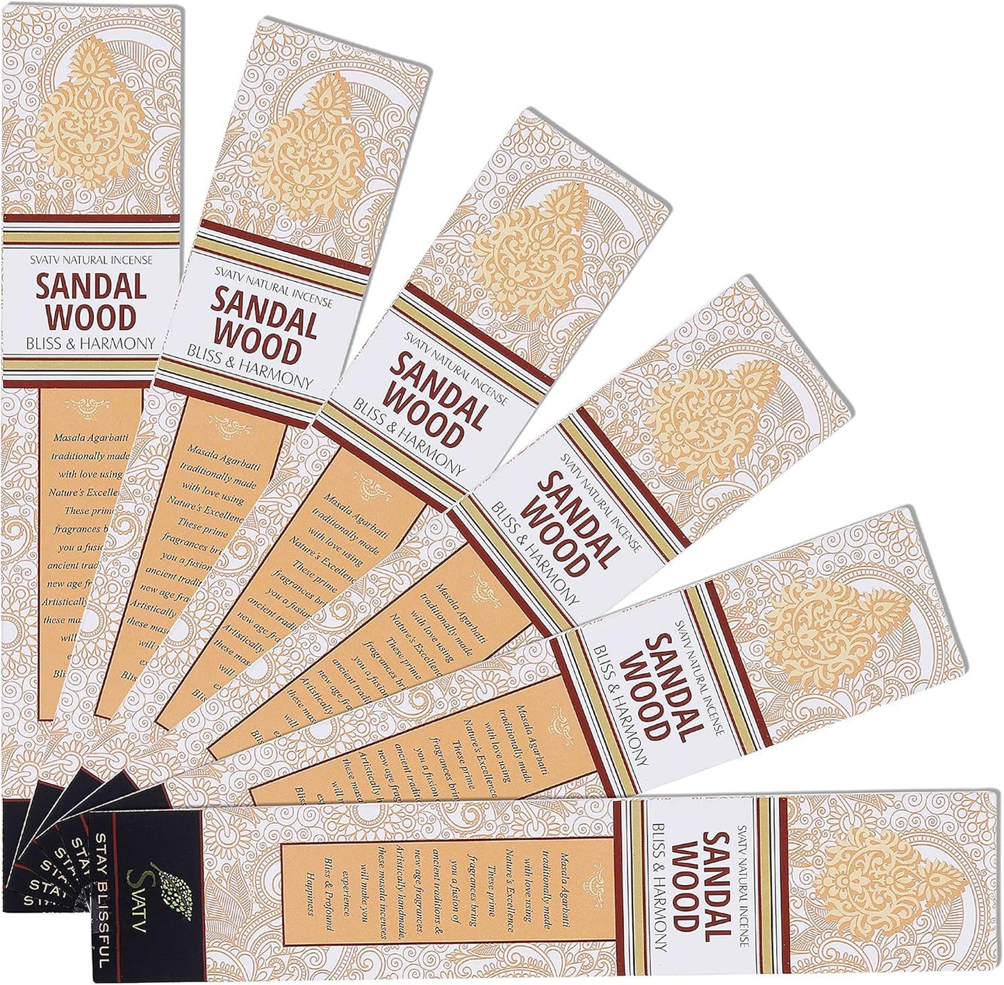 SVATV INCENSE STICK SANDALWOOD 15GM (PACK OF 6)