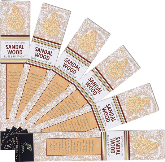 SVATV INCENSE STICK SANDALWOOD 15GM (PACK OF 6)