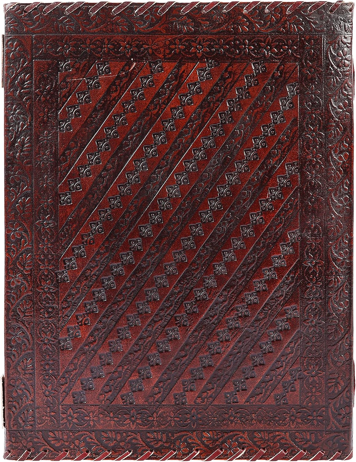 OVERDOSE Tree With 8 Stones Vintage Leather Journal 10/13
