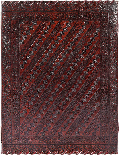 OVERDOSE Tree With 8 Stones Vintage Leather Journal 10/13