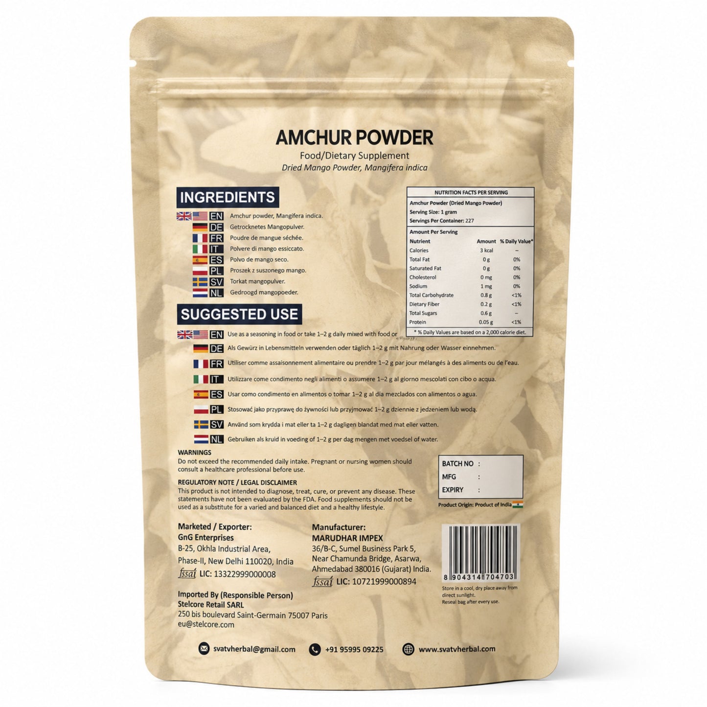 AMCHUR POWDER 227GM